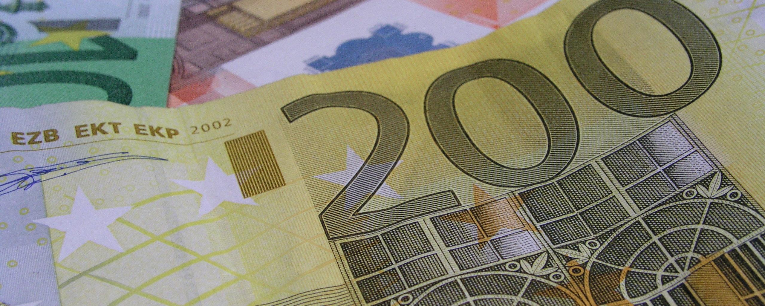briefgeld 200 euro, 50 euro