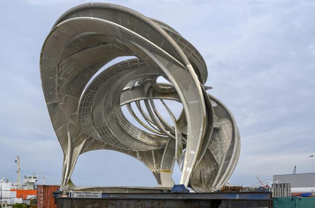 Kunstwerk 'Broken Jug' van Frank Stella
